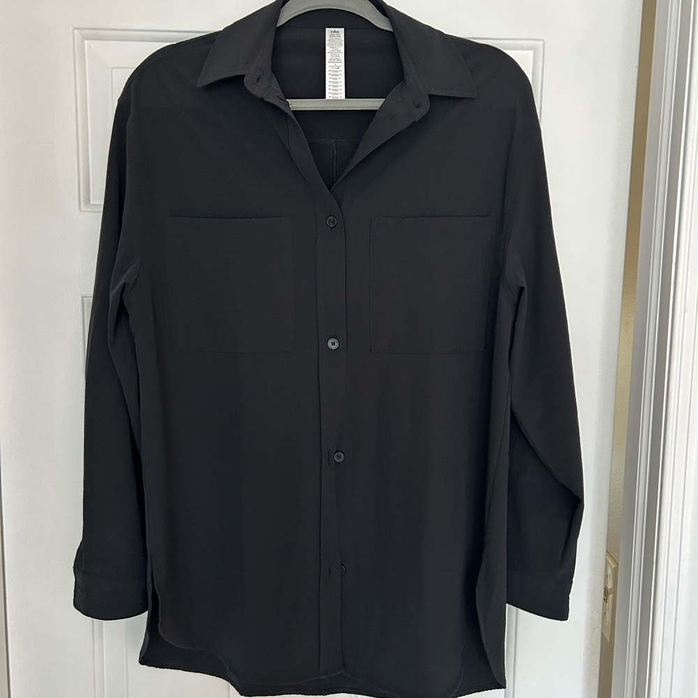 ALO Yoga Black Blazer Jacket - Picture 3 of 4